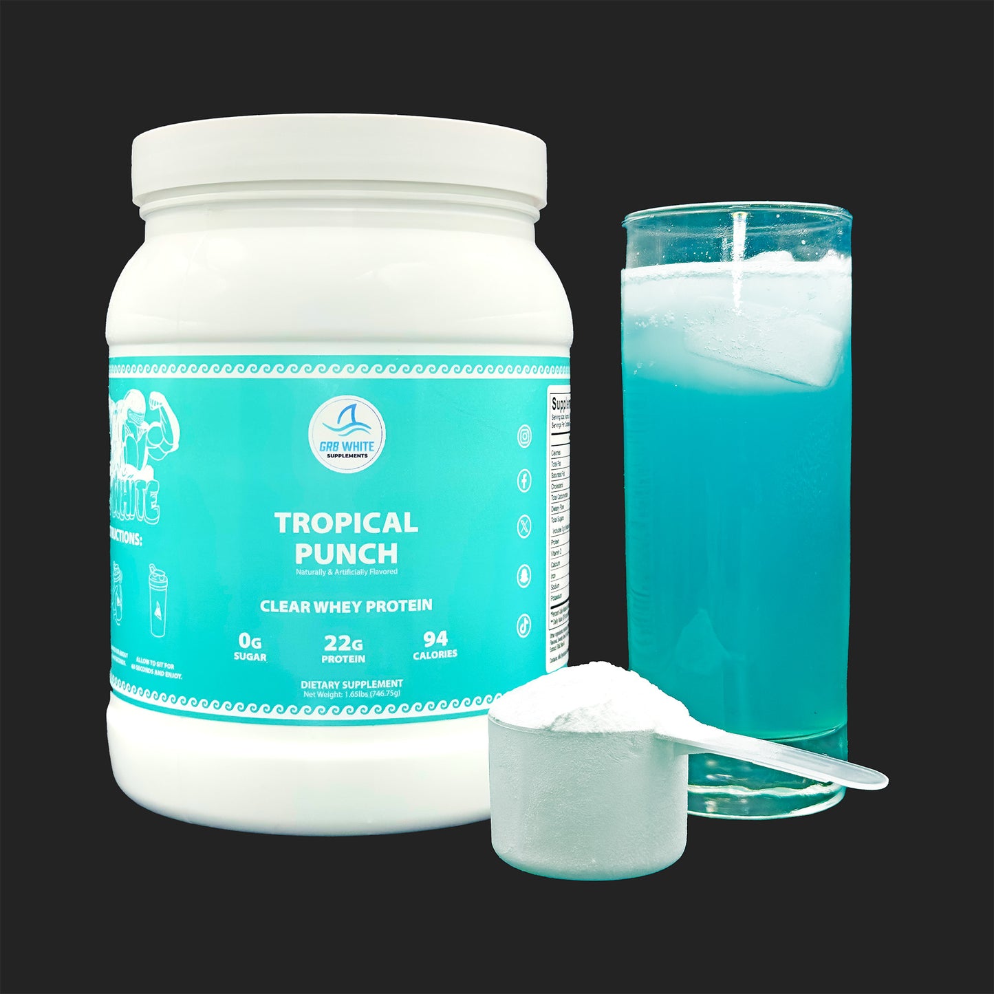 Tropical Punch GR8 Clear Whey Protein