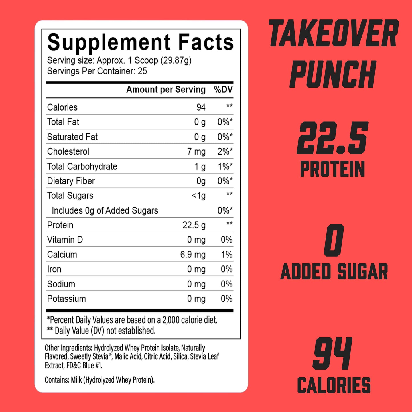 Takeover Punch GR8 Clear Whey Protein