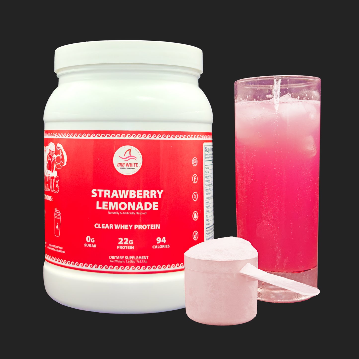 Strawberry Lemonade GR8 Clear Whey Protein